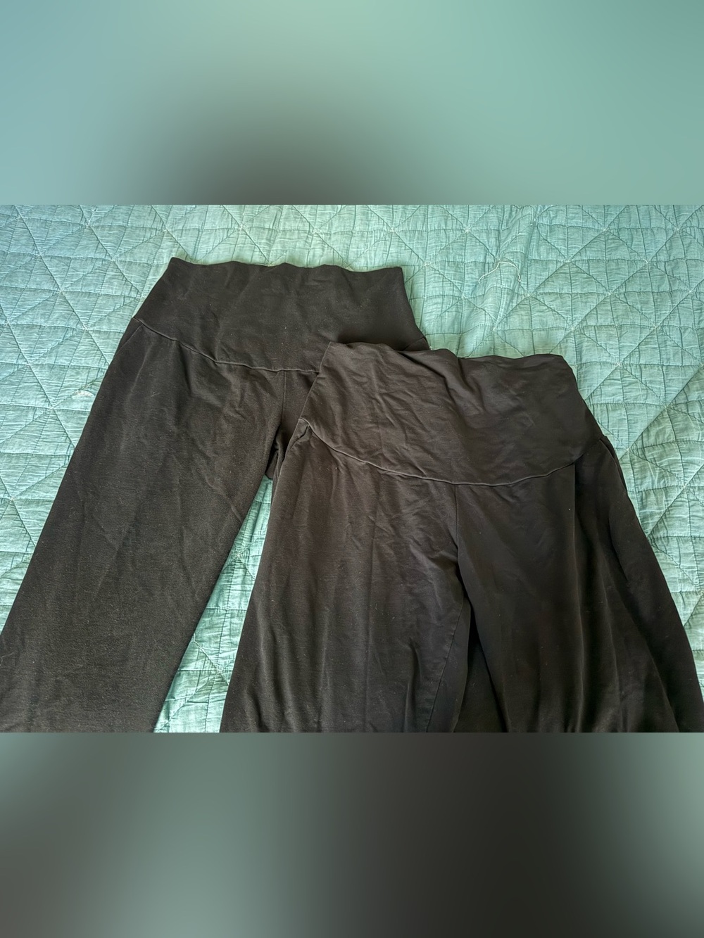 Maternity bottoms bundle! Two pair black joggers
